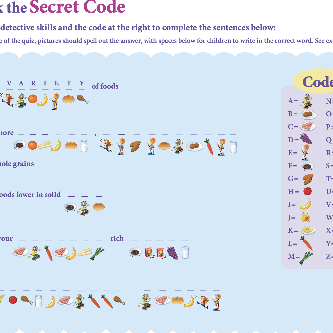 Crack the secret code Game